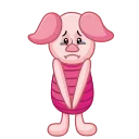 😭 emoji Piglet Telegram sticker 12 of 20