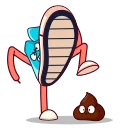 💩 emoji Sneaker Chuck Telegram sticker 8 of 21