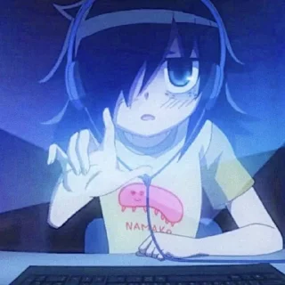 🤨 emoji Tomoko Kuroki Telegram sticker 11 of 19