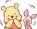 😂 emoji Pooh and Piglet (Lovely) :: @line_stickers Telegram sticker 11 of 24