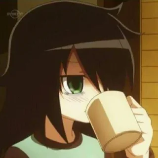 ☕️ emoji Tomoko Kuroki Telegram sticker 10 of 19