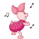 💃 emoji Piglet Telegram sticker 11 of 20