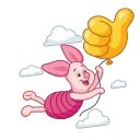 👍 emoji Piglet Telegram sticker 3 of 20