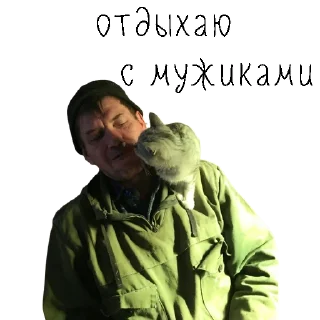 Sticker from коты ишачат на заводе