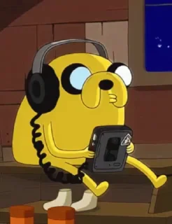 🎧 emoji Jake Adventure Telegram sticker 9 of 49