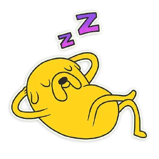 💤 emoji Jake Adventure Telegram sticker 14 of 49