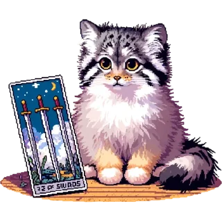 ⚔️ emoji pixel-manul Telegram sticker 14 of 48