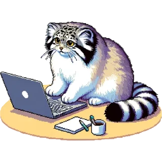 💻 emoji pixel-manul Telegram sticker 8 of 48