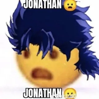 😦 emoji JoJo MeMe 1 @diosstickers Telegram sticker 15 of 120