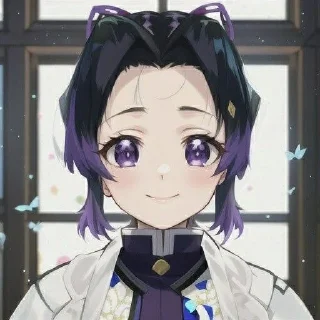 🌟 emoji 胡蝶しのぶ 🦋 @milkisoul Telegram sticker 12 of 34