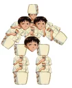 😐 emoji SHINJI WITH A FUCKING CUP Telegram sticker 8 of 25