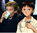 😐 emoji SHINJI WITH A FUCKING CUP Telegram sticker 11 of 25