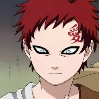 😐 emoji sabaku no gaara Telegram sticker 5 of 20