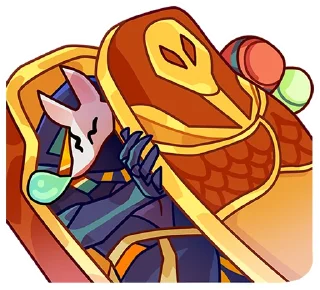 😴 emoji Анубис и Ра без текста @TgSticker Telegram sticker 24 of 97