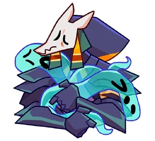 💪 emoji Анубис и Ра без текста @TgSticker Telegram sticker 23 of 97