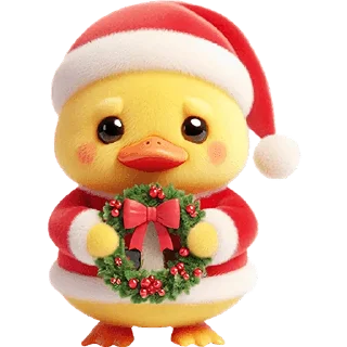 🎄 emoji Ворчливый Утёнок @Nyasticks Telegram sticker 12 of 42