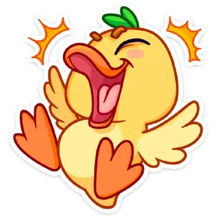 🥳 emoji ❤️‍🔥 «Утёнок Кряк» — @VkontakteEmoji Telegram sticker 10 of 48
