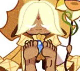🦶 emoji pure vanilla cookie @aponia1 Telegram sticker 24 of 84