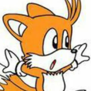 😯 emoji Classic Tails. Telegram sticker 8 of 30