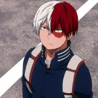 😐 emoji 🤍Тодороки❤️ Telegram sticker 10 of 56
