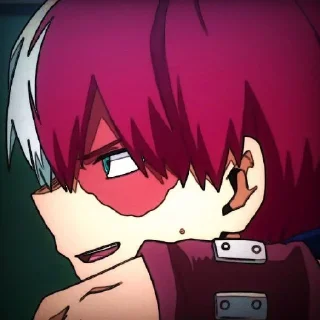 🥴 emoji 🤍Тодороки❤️ Telegram sticker 6 of 56
