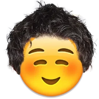 ☺️ emoji @TVstickers Fuzzy Telegram sticker 6 of 30