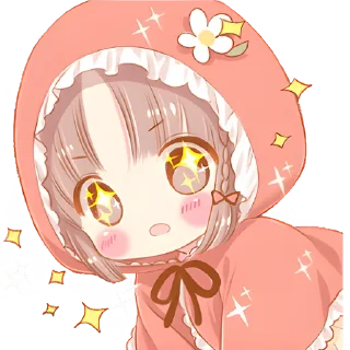 🤩 emoji Красная шапочка @Nyasticks Telegram sticker 16 of 41