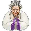 😁 emoji The Queen Telegram sticker 23 of 35