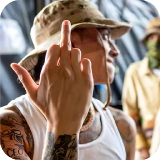 ✋ emoji central cee q. Telegram sticker 22 of 32