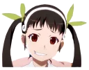 😅 emoji Anime Reactions ( ͡° ͜ʖ ͡°) Telegram sticker 13 of 55