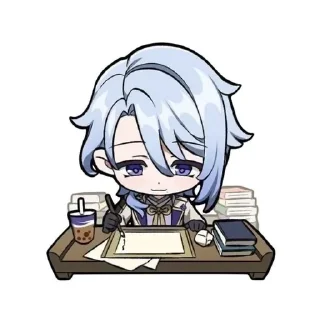 😎 emoji ✨чиби аято✨ Telegram sticker 11 of 13