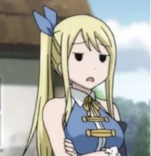 😐 emoji Fairy Tail love Telegram sticker 15 of 50