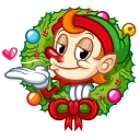 Sticker from Christmas Elf
