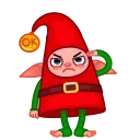 👌 emoji Christmas Elf Telegram sticker 18 of 21