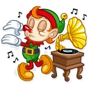 💃 emoji Christmas Elf Telegram sticker 17 of 30