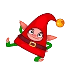 👋 emoji Christmas Elf Telegram sticker 5 of 21