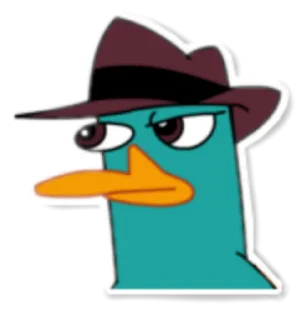 🤨 emoji Пэрри утконос Telegram sticker 6 of 31