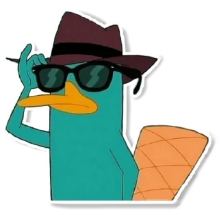😎 emoji Пэрри утконос Telegram sticker 11 of 31