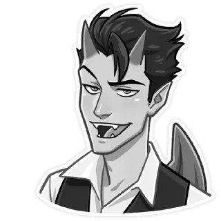 🔥 emoji Дьявол @kungrl @stickers_vk Telegram sticker 1 of 48