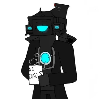 1⃣ emoji Титан камера мен Telegram sticker 16 of 105