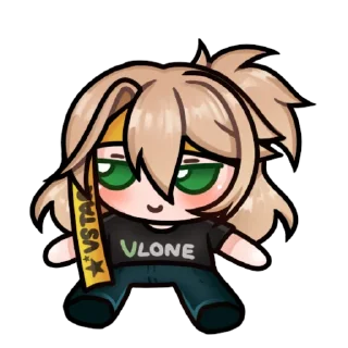 😏 emoji @ixxxiq - vtuber Telegram sticker 9 of 19
