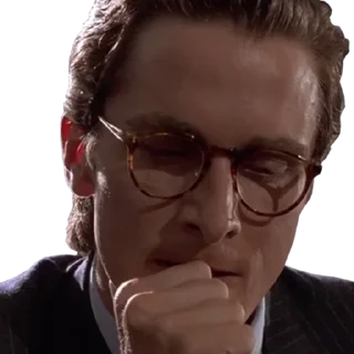 🤐 emoji American Psycho Telegram sticker 11 of 42