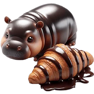 😋 emoji Бегемотик 3 @Nyasticks Telegram sticker 22 of 43