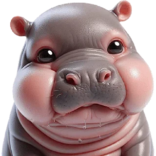 🤤 emoji Бегемотик 3 @Nyasticks Telegram sticker 10 of 43