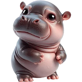 😞 emoji Бегемотик 3 @Nyasticks Telegram sticker 9 of 43