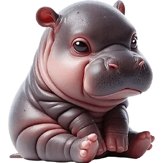 😌 emoji Бегемотик 3 @Nyasticks Telegram sticker 12 of 43