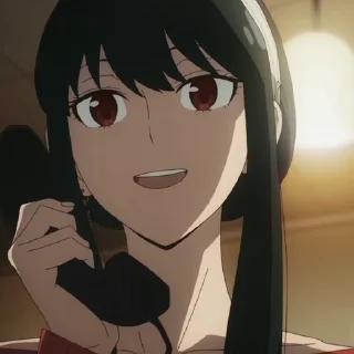 📞 emoji Spy x Family | @AniAmbry_ART Telegram sticker 15 of 50