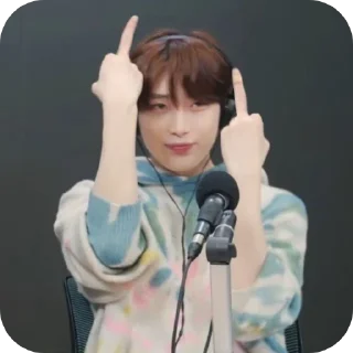 🖕 emoji kim Ddeonu Telegram sticker 9 of 30