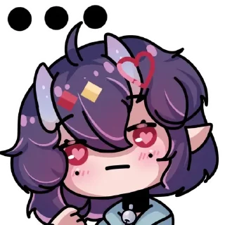😑 emoji Chibi Mery by @Svit_Kikoyo Telegram sticker 16 of 51