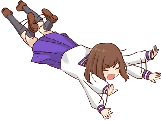 😩 emoji Schoolgirl @jp_stickers Telegram sticker 15 of 40